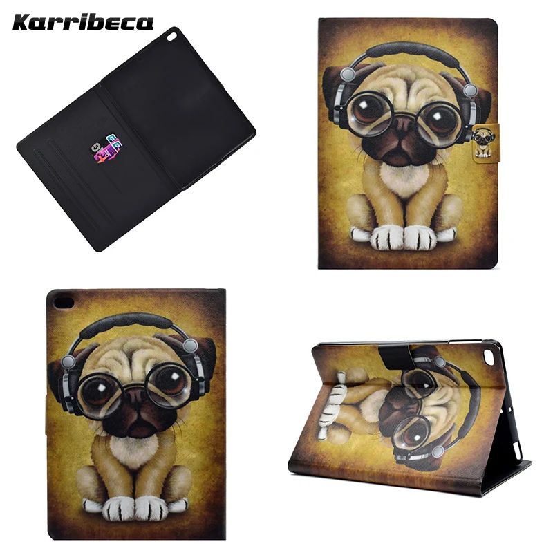 Мультфильм пес собака Кот кролик магнит PU ткань кожаный кожа планшета чехол на iPad