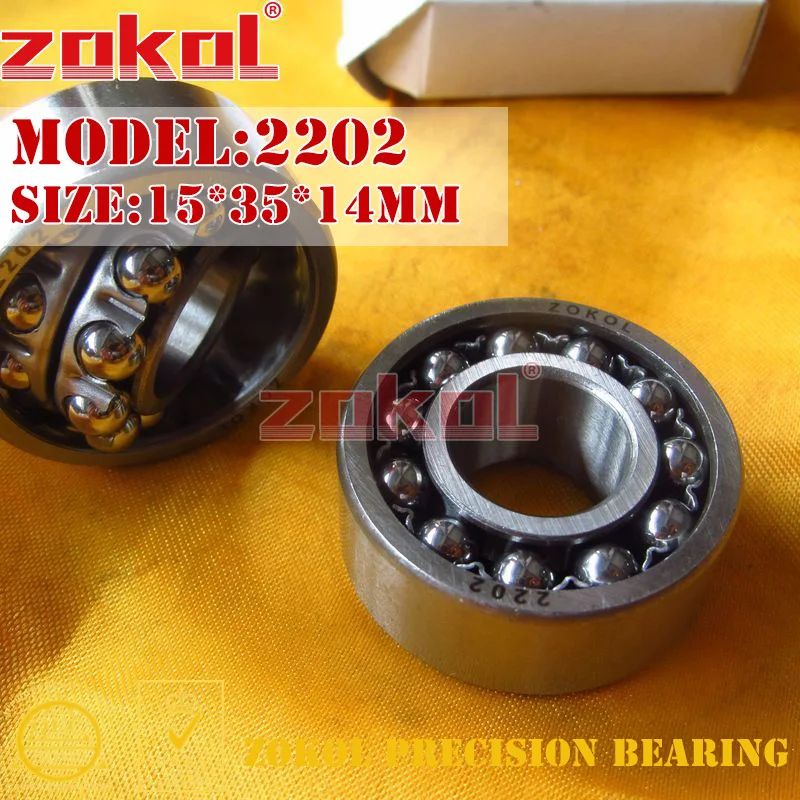 

ZOKOL bearing 2202 1502 Self-aligning ball bearing 15*35*14mm