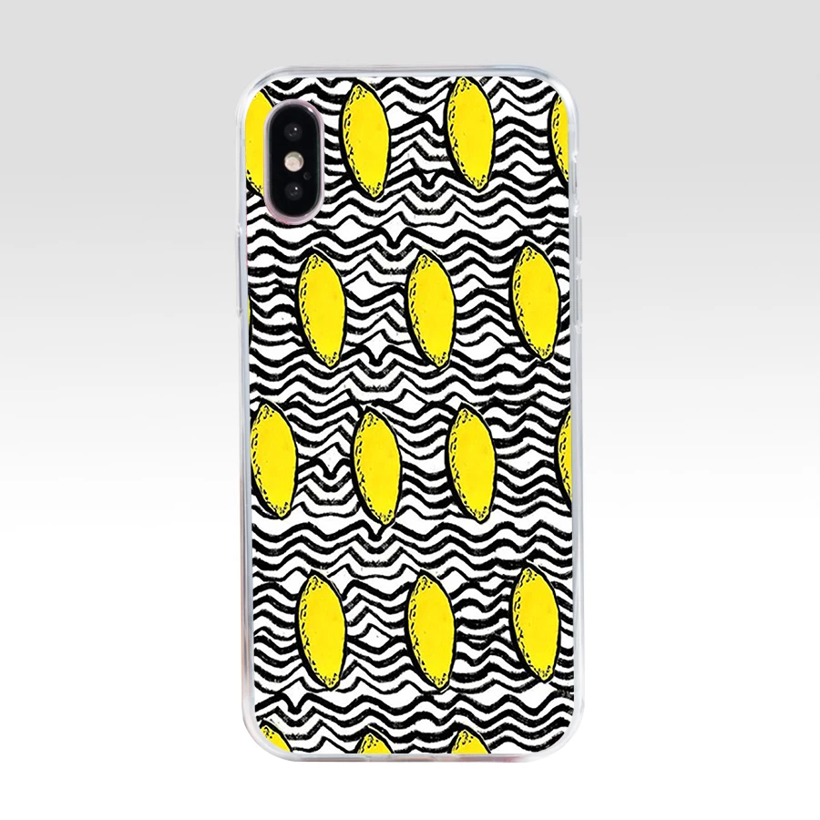 249AQ лимонно-желтый в полоску чехол для телефона из мягкого силикона ТПУ с