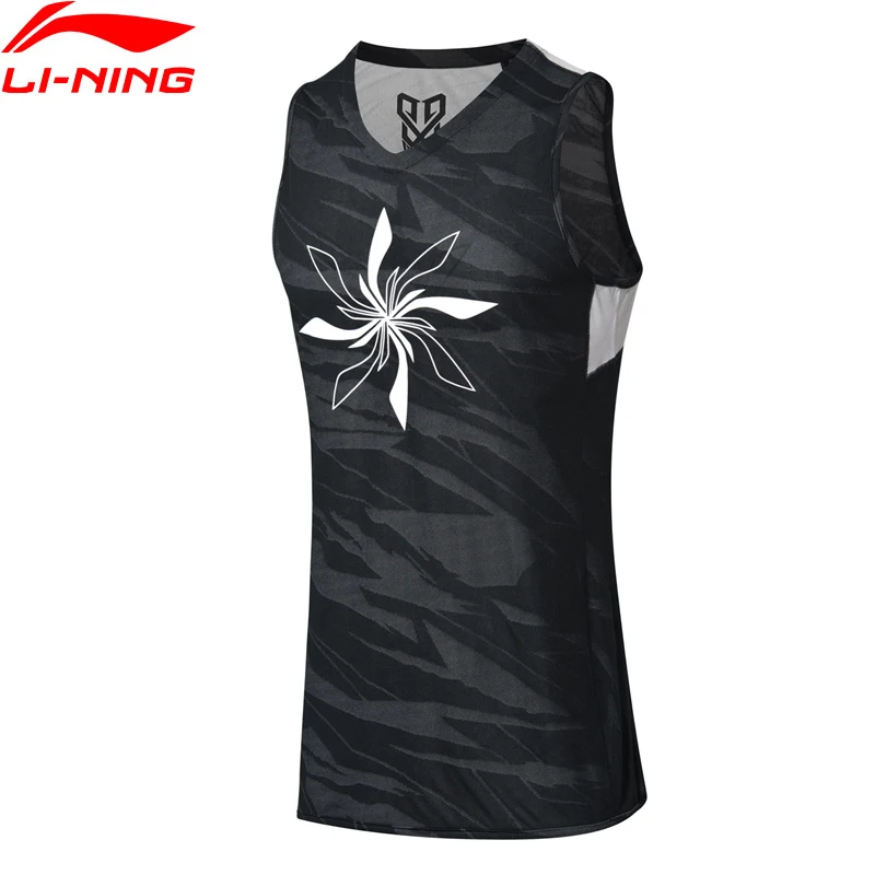 Li Ning Мужская баскетбольная серия жилет соревнования Топы дышащие Реверсивные