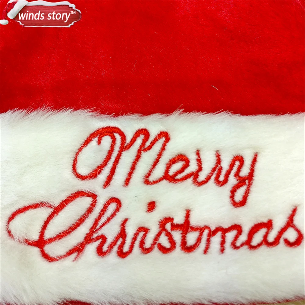 Рождественская Кепка с украшением 2 шт. плюшевые шапки подарок на Рождество