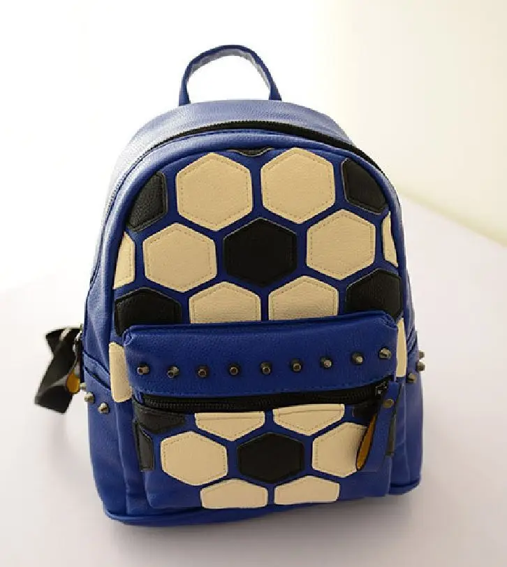 cheer leader soccer backpack super-popular sweet shoulder bag football embossed rivet girl backpacks college | Багаж и сумки
