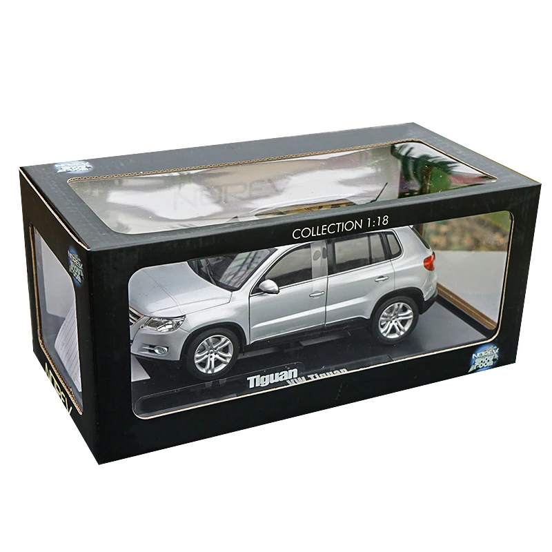 1/18 TIGUAN SUV литая модель металлическая автомобиля игрушки серебристого цвета для
