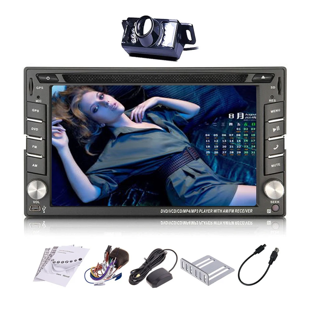 Sub 2 din головное устройство Универсальный RDS Электроника радио приемник логотип