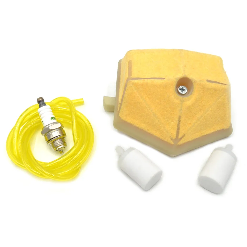 Бензопила газовый воздушный фильтр фетр очиститель с Масляный шланг свечей