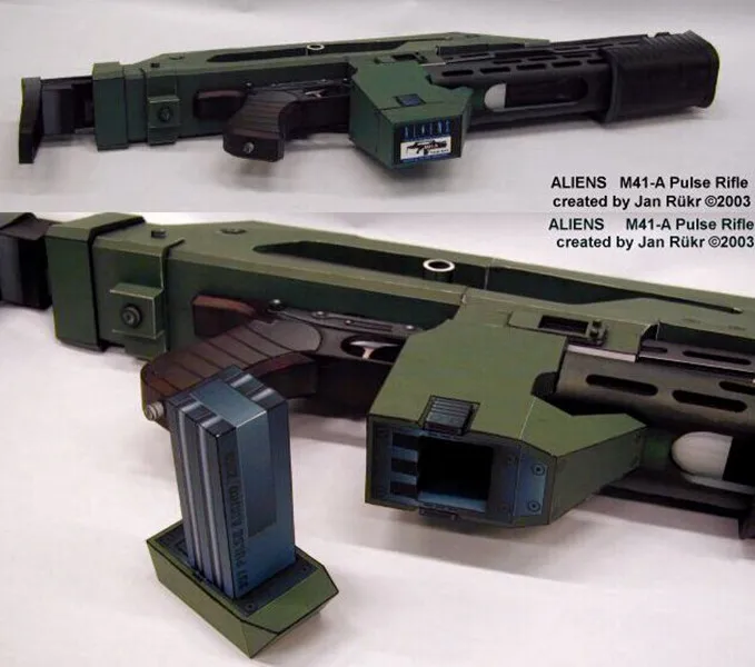 Высокое качество 1:1 масштаб Alien 3 оружия M41 A импульсный винтовка DIY 3D Бумага модель