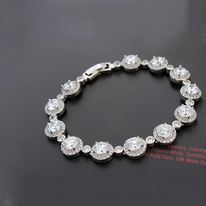 MALANDA Brand Fashion Crystal From Swarovski Colorful Round Zircon Bracelets Bangles For Women Girl Luxury Wedding Party Jewelry | Украшения