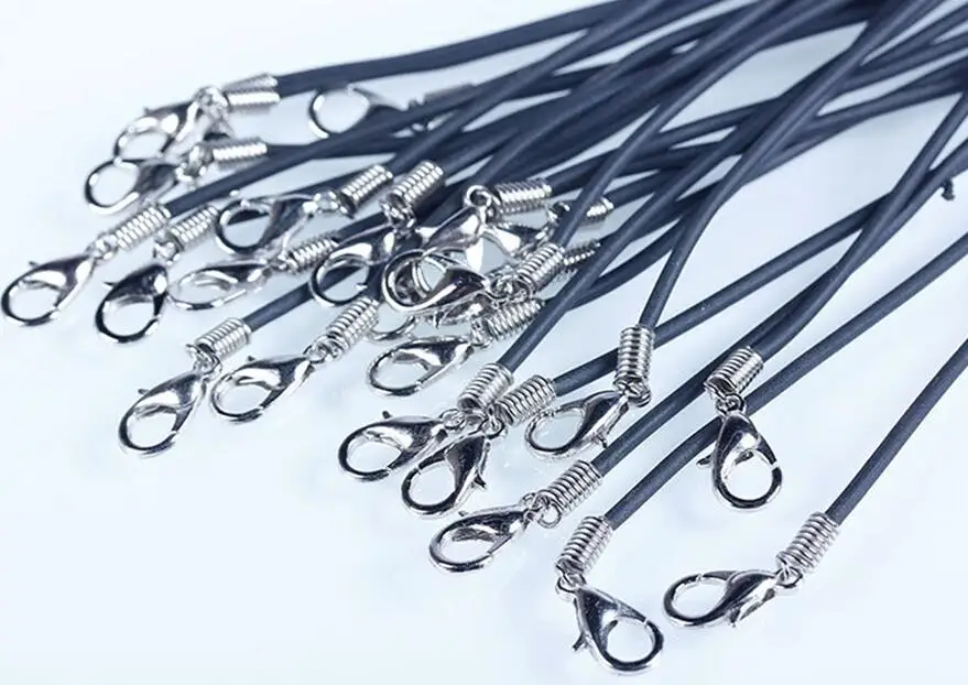 Цепочка Из Вощеной веревки для мужчин и женщин ожерелье-чокер черная кожаная