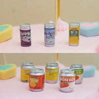 8pcs home decor miniature fruit bottles for doll house miniatures food toy for children birthday gift