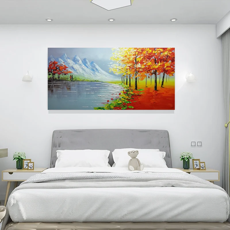 Палитра ножей Современный абстрактный пейзаж 3D декоративная живопись гостиная