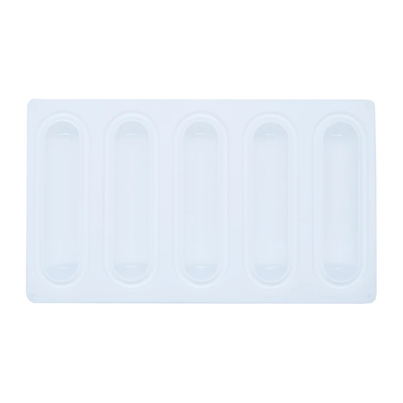 New 5 отверстий Oval подушка в форме силиконовые формы DIY мыло желе мусс Шоколад