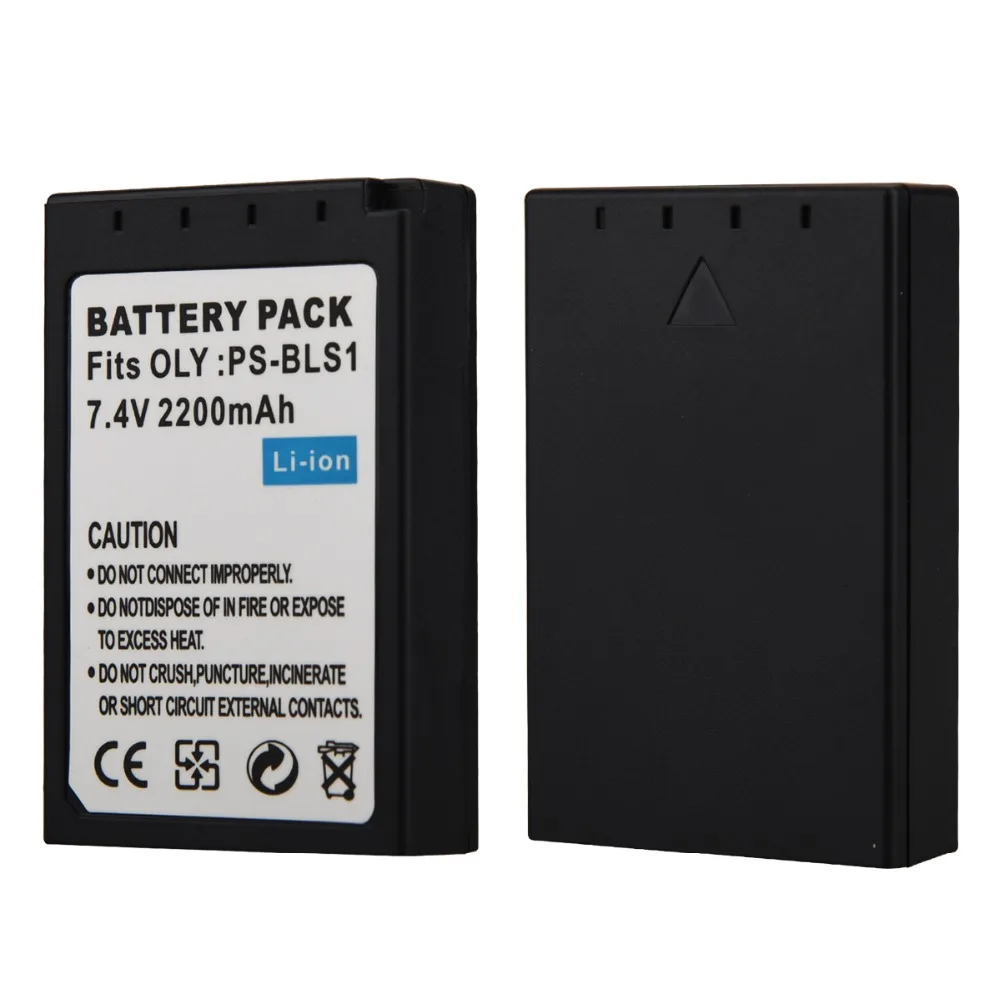 2200 мАч PS-BLS1 BLS-1 BLS1 аккумулятор для Olympus OLY. EP2 EPL1 EPL2 EP1 BLS5 E-400 EVOLT E-410 EVOLT E410 E-420 E-410 E-620 E-450