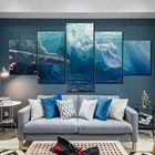 Модульная картина в рамке, HD, для украшения дома, холст, морской мир, акулы, для гостиной, Настенная картина, современная картина, постер