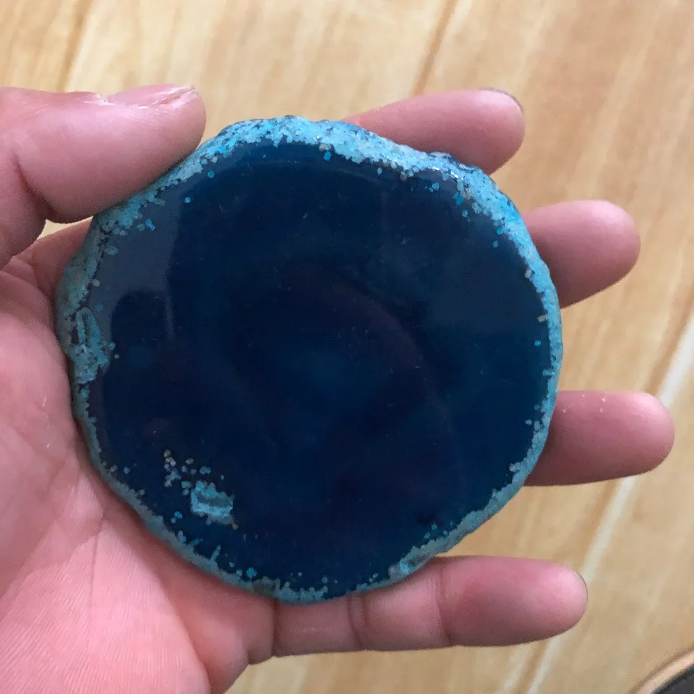 1 шт. PopSockets: складная ручка и подставка для телефонов и планшетов-Ледяной Синий Агат