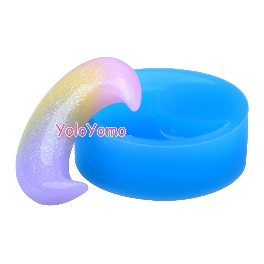 P595YL 39 7 мм Luna Гибкая силиконовая форма-полумесяц Форма Луна Sugarcraft помадка смола