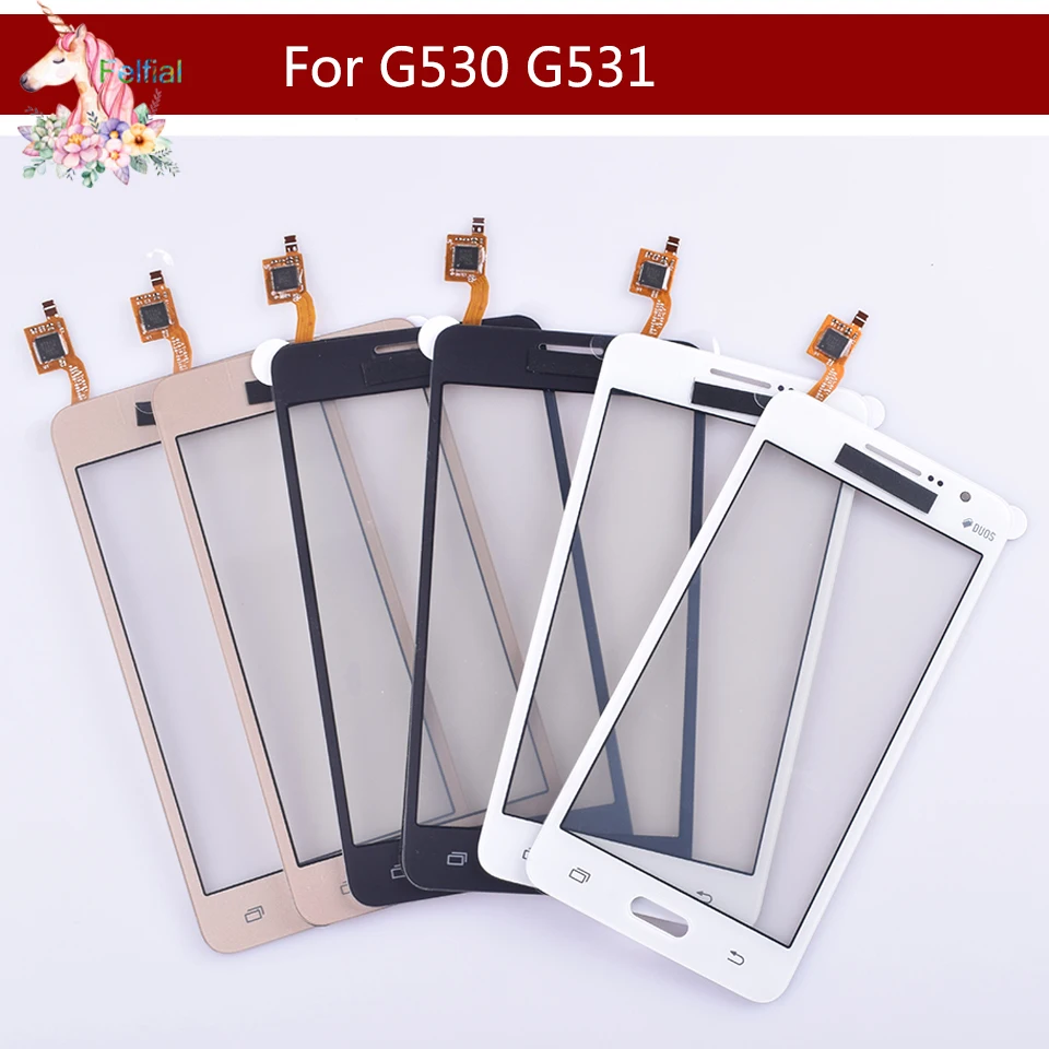 50pcs/lot For Samsung Galaxy Grand Prime G531F SM-G531F G530H G530 G531 G530 G5308 Touch Screen Sensor Display Digitizer Glass