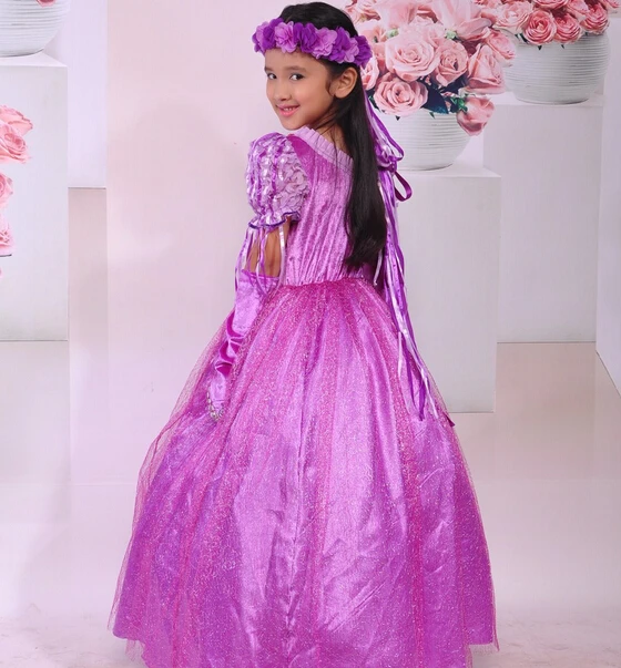 Фиолетовое платье Софии для маленьких девочек Детские платья принцессы детский