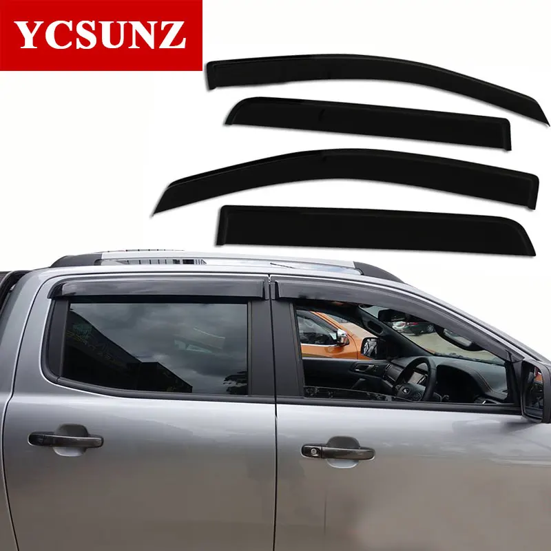 Погодный козырек для окон Holden Chevy Colorado 2012- двойная кабина