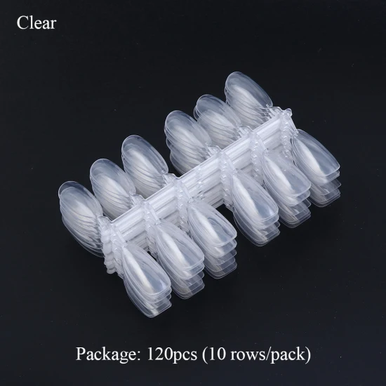 Clear 120 шт прозрачные/натуральные накладные ногти на шпильках Дизайн Акриловые накладные ногти УФ Гель-лак искусственные формы для маникюра TR1030 - Цвет: Clear