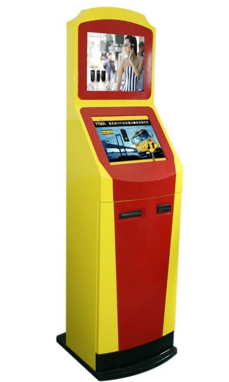 Киоск для оплаты купюр с сенсорным экраном приемником денег на возврат банкнот