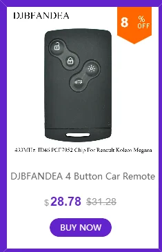 Djbfandea автомобиль дистанционного ключа для RENAULT VIVARO MOVANO трафика Renault Master Kangoo PCF7946 чип 433 МГц NE73 лезвие