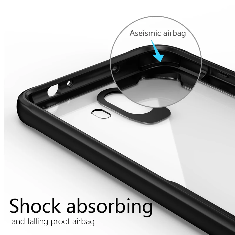 Soft TPU Case For Samsung Galaxy S10 Lite S8 S9 Plus Note 8 Luxury Acrylic Clear Silicone Shockproof Cell Phone Full Cover Armor |