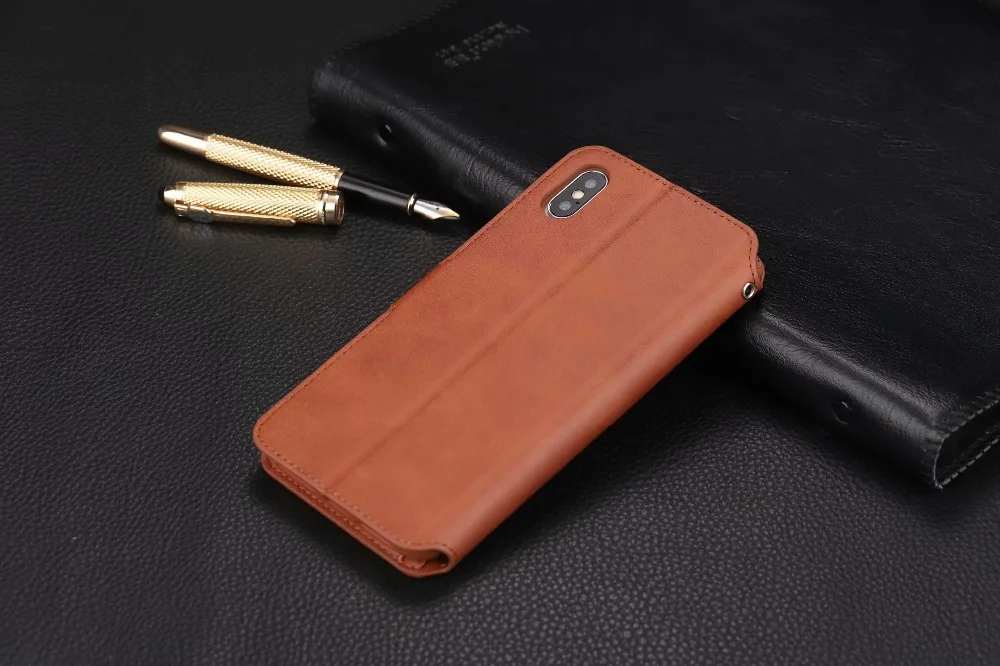 Кожаный магнитный чехол-бумажник AZNS для apple iPhone Xs Max Xr X 8 7 6S Plus, роскошный винтажный Чехол-кошелек с отделением для карт