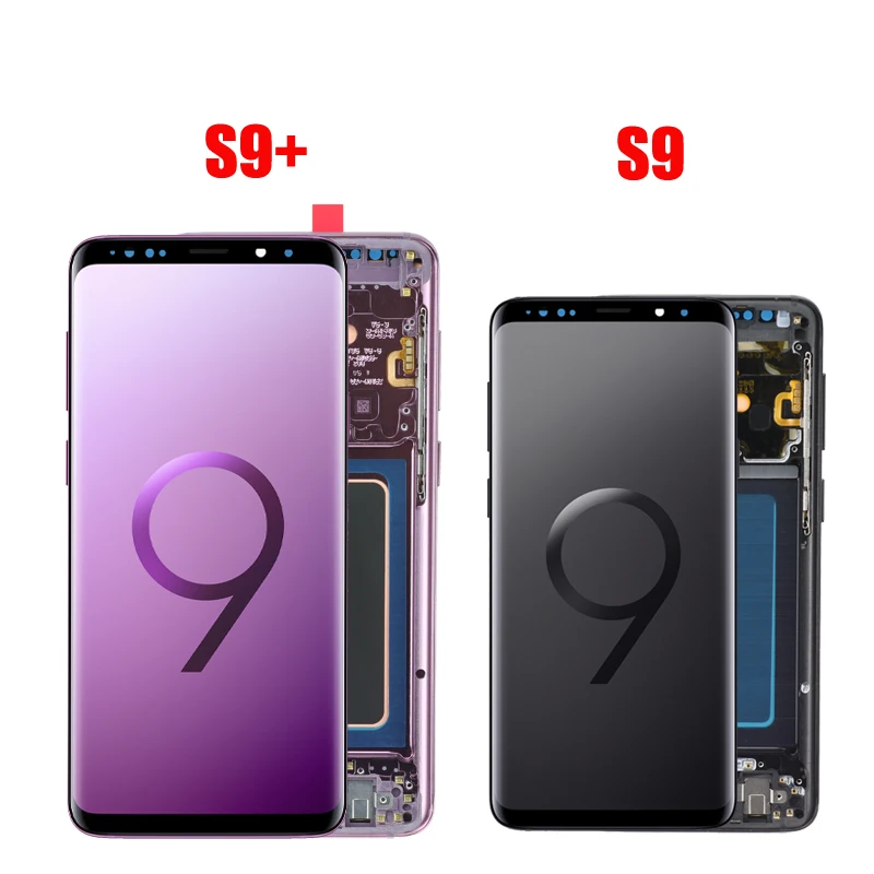 S9 S9plus AMOLED ЖК-дисплей для samsung Galaxy S9 S9+ Plus G965 G960 сжигаемый теневой ЖК-дисплей с сенсорным экраном оцифровать