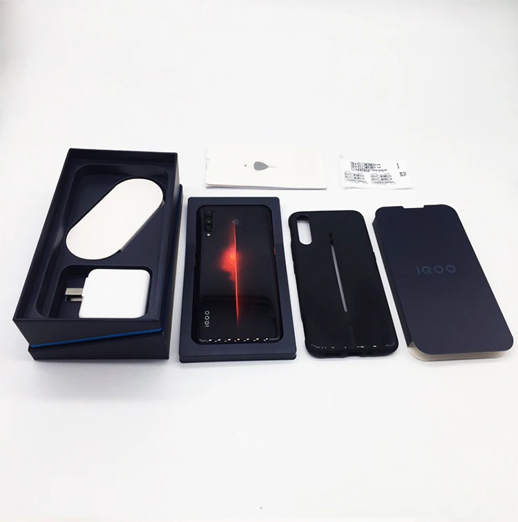 Vivo IQOO 4G LTE мобильный телефон Snapdragon 855 Android 9,0 6,4" FHD 2340X1080 8 Гб ram 128 ГБ rom отпечаток пальца NFC Face ID