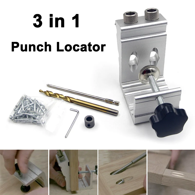 Деревообрабатывающий сверлильный локатор деревянный дюбель кондуктор набор