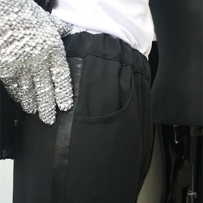 Джинсы MJ майкла джексона черные прямые брюки для развлечений повседневные