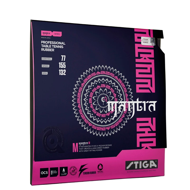 STIGA MANTRA M/H( новинка) резиновый Настольный теннис(Сделано в Японии) Pips-in пинг-понг с губкой
