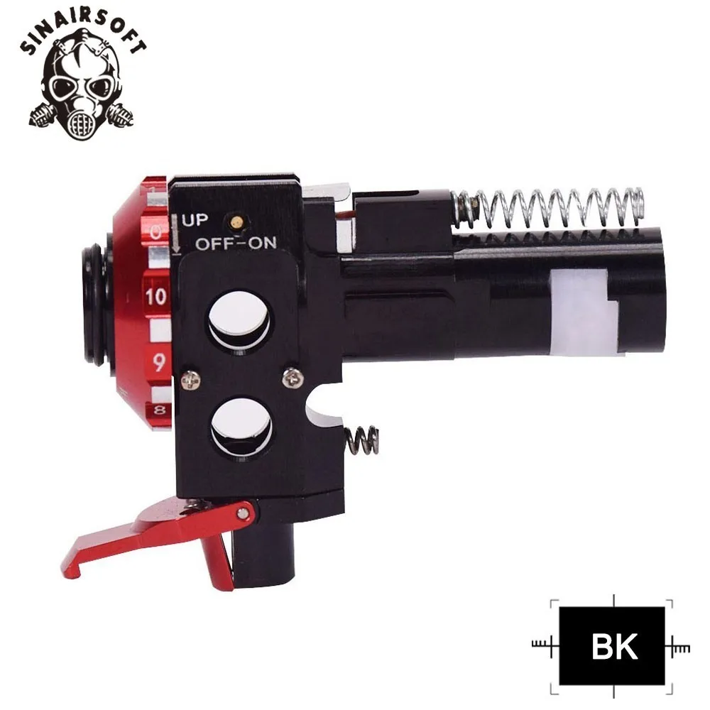 Тактический PRO AEG CNC алюминиевый красный хоп вверх камера для M4 M16 страйкбол Охотничьи аксессуары Пейнтбол цель Стрельба - Цвет: Black