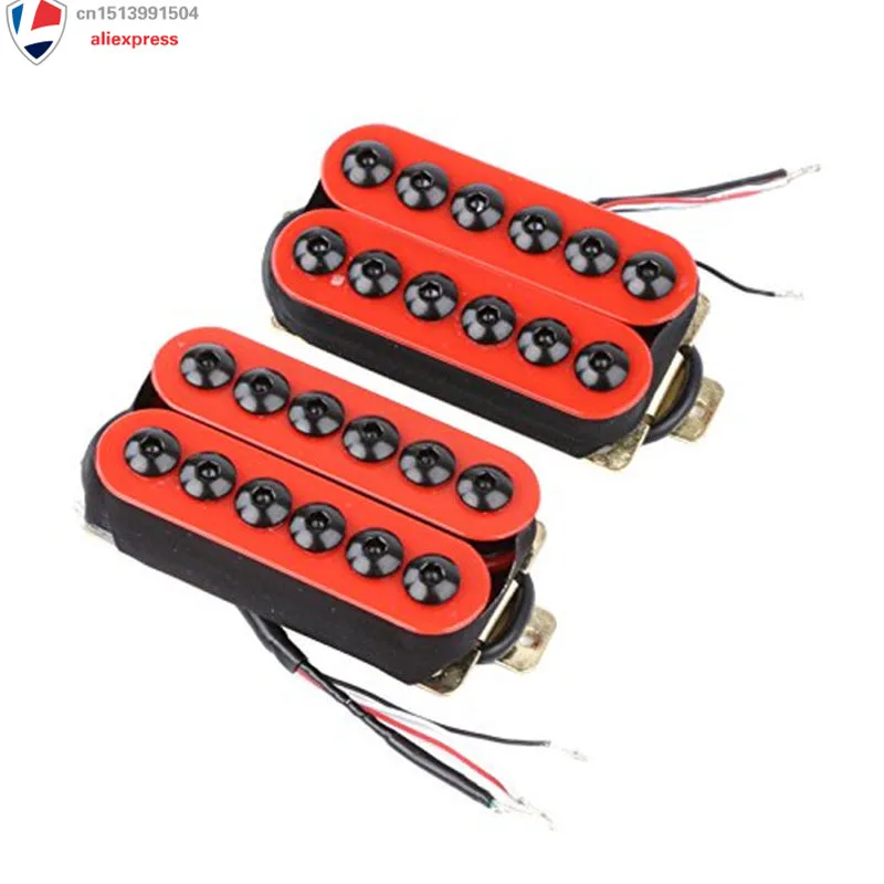 Одна пара керамических магнитов цвет красный для гитары Double H|humbucker guitar pickups|guitar
