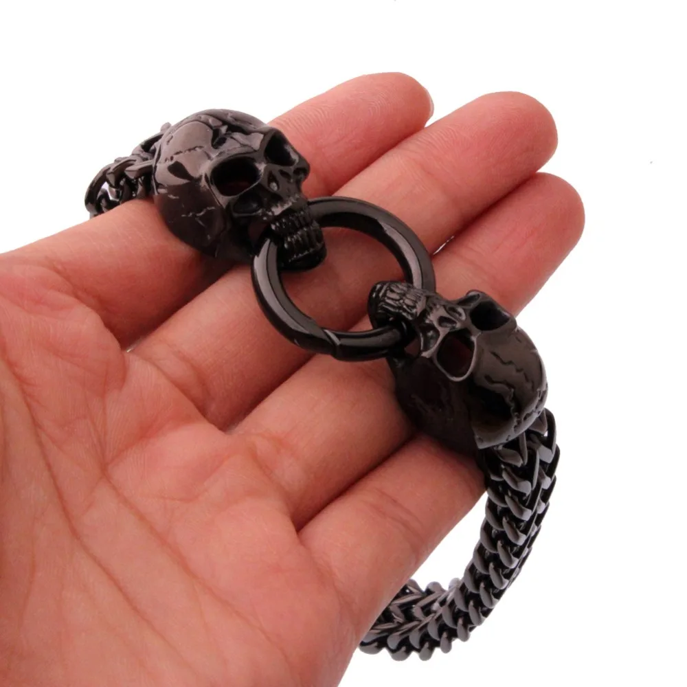 Мужские браслеты с черепами из нержавеющей стали|Цепочки и браслеты| |