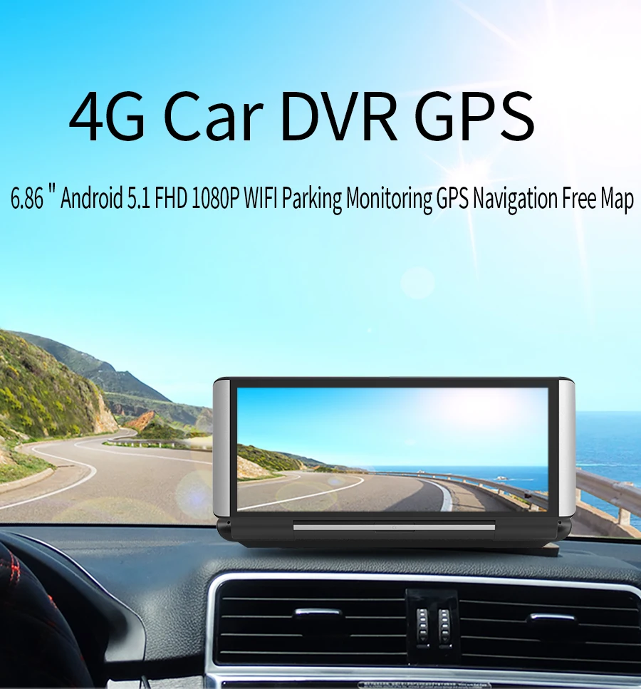 Автомобильный видеорегистратор Anfilite 10 шт. 6 86 &quot3G/4G GPS навигация ADAS Android 5 1 1G/16G WIFI