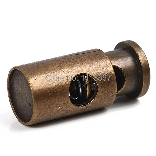 100 шт. состаренная бронза Пластиковый бочонок цилиндрический фиксатор тумблер