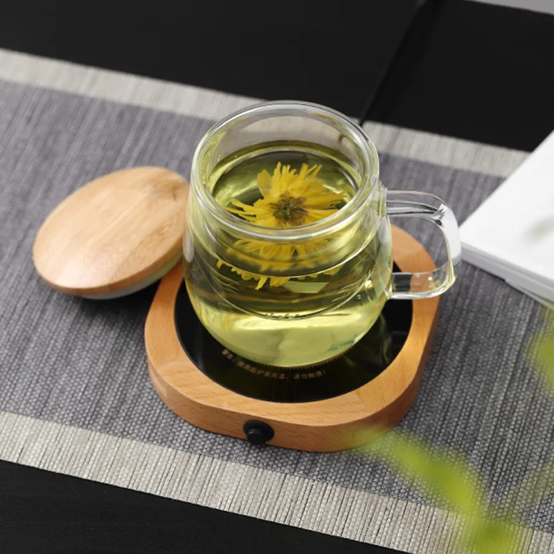 

New Design Heating Insulation Base Home Glass Teapot Warmer Holder Tea Coffee Milk Bottle Heater Office Tea Ceremony Accessories