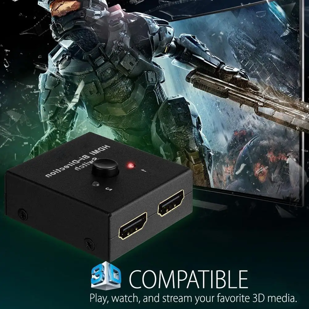 HDMI 2.0 Bi- Direction Smart Switcher 2x1 1x2 Ultra HD 4K Bidirectional HDMI 2.0 Switch Hub HDCP 3D 1080p 4K