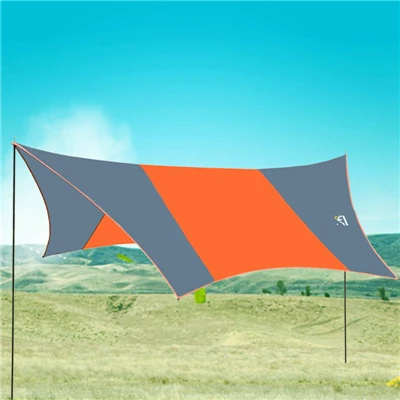Оранжевый Ультратонкая палатка для кемпинга с защитой от ультрафиолета, Солнцезащитная палатка для пляжа, дождя и мух, Брезентовая палатка для улицы, легкая Солнцезащитная водонепроницаемая палатка AA60651 - Цвет: Оранжевый