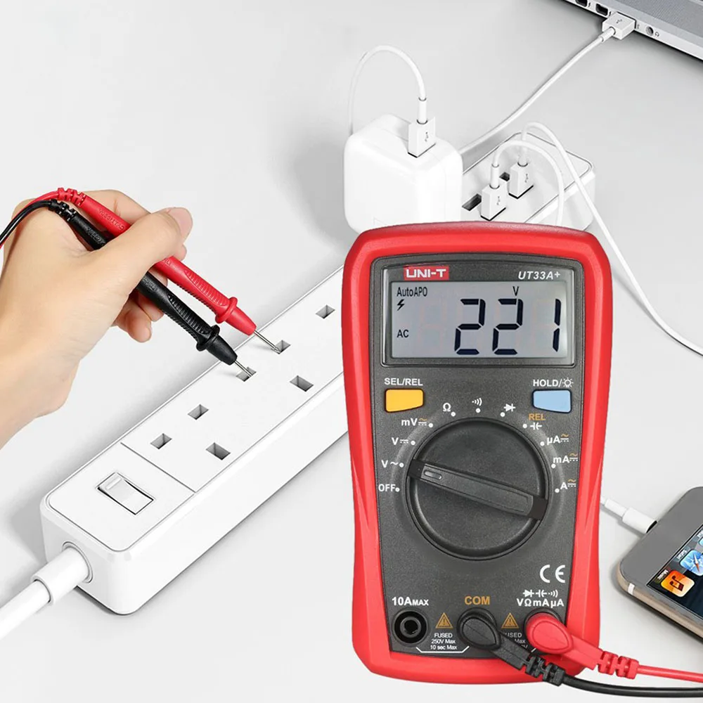 UNI-T UT33A UT33B UT33C UT33D+ Digital Multimeter Auto Range Palm Size AC DC Voltmeter Ammeter Resistance Capatitance Tester | Инструменты