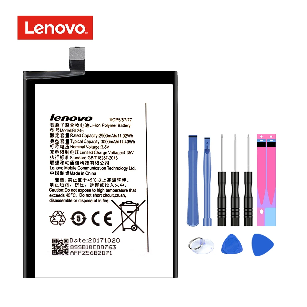Оригинальный BL246 для Lenovo VIBE Shot Z90 7 z90a40 сменный аккумулятор литий ионная