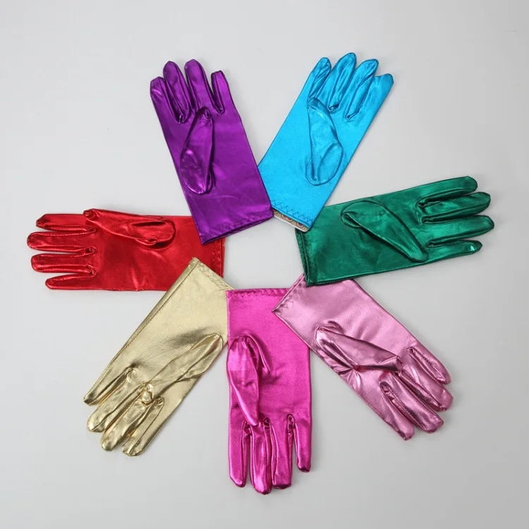 Женский Черный Половина Finger Оригинальные кожаные перчатки из мягкой овчины