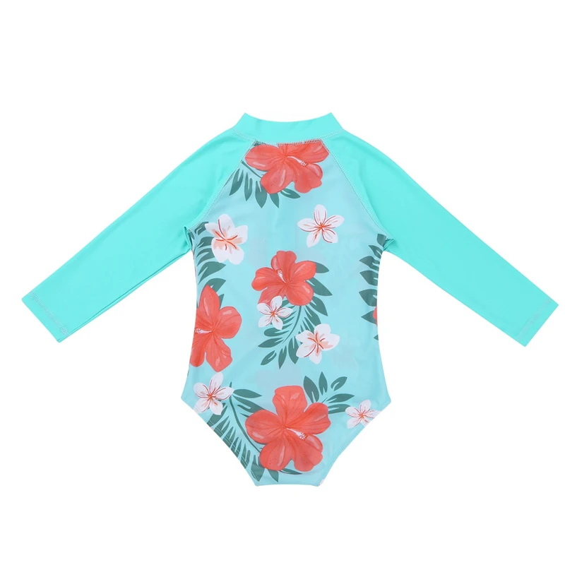Купальный костюм для новорожденных цельный летний купальный с длинными рукавами