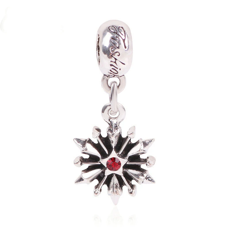 B-064 Ranqin оригинальная мода Европейский Шарм Снег подвеска-бусы серии Fit Pandora кулоны браслеты Сделай Сам Pandora ювелирные изделия - Цвет: B-064