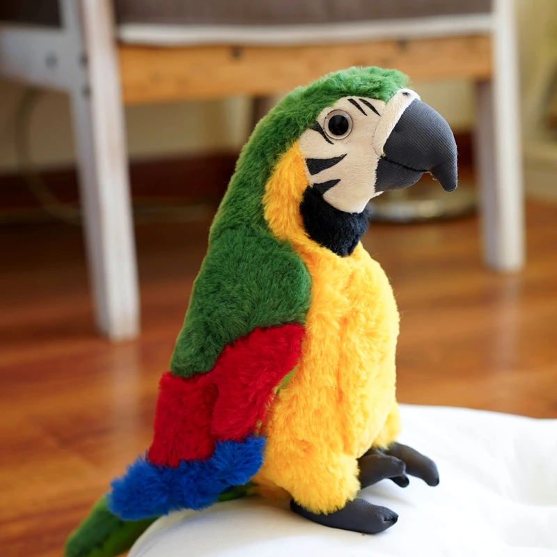 Candice guo! Super cute plush toy lovely emulational parrot bird soft stuffed doll decoration creative birthday Christmas gift | Игрушки и