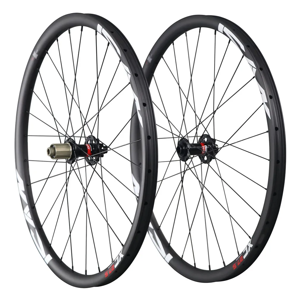 ICAN Bikes carbon 27.5er-30mm width mtb wheelset clincher fit for XC mountain bike high-end rimset with 28/28H | Спорт и развлечения