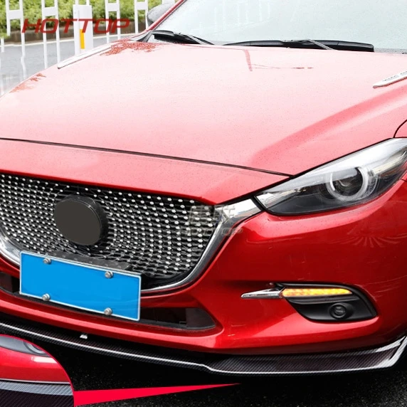 1 шт. ABS для Mazda 3 Axela- передний бампер Гриль накладка наклейка под гриль губы декоративная наклейка