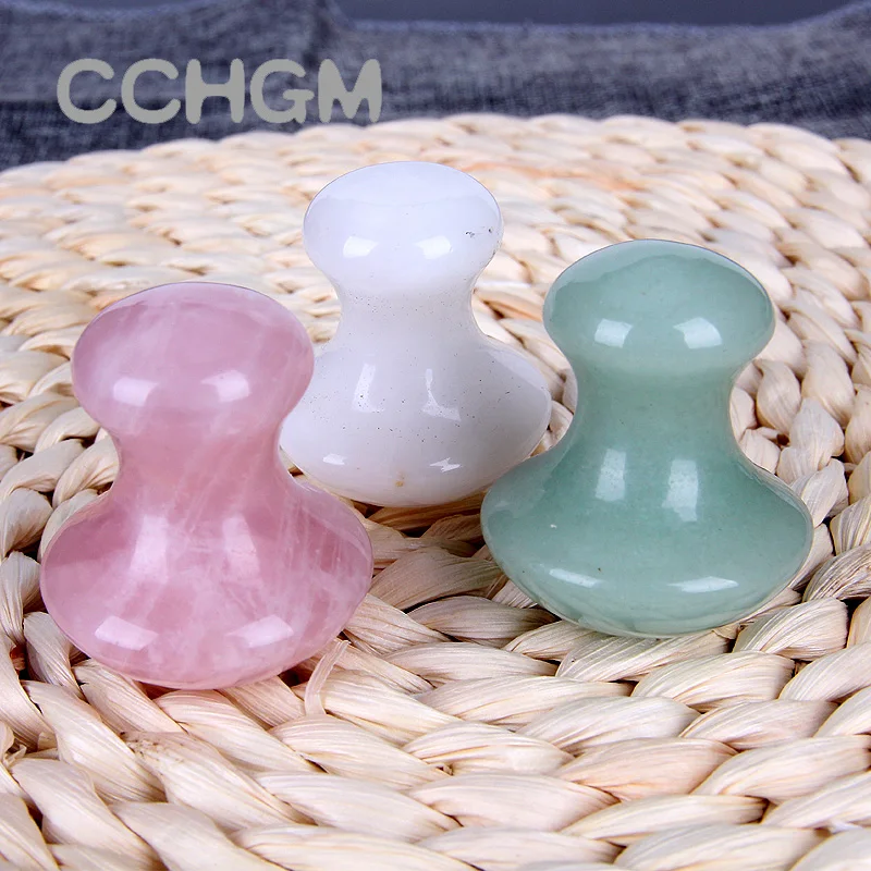 2017 натуральный зеленый авантюрин розовый кварц белый нефрит массажный