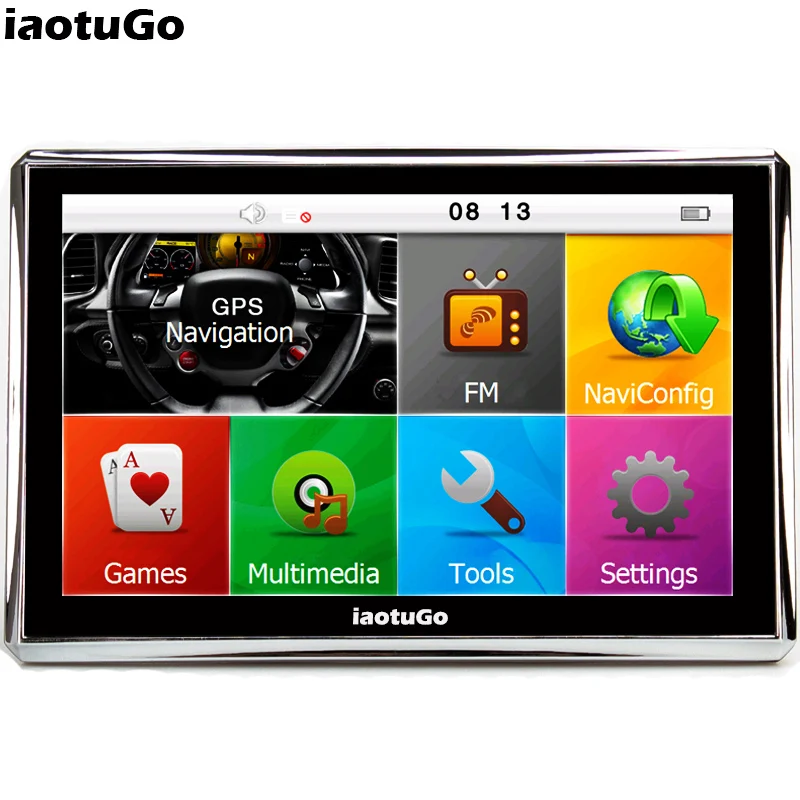 5 &quotMTK Автомобильный GPS навигатор для грузовика 128 м 4G FM MP3 игры обновленные карты